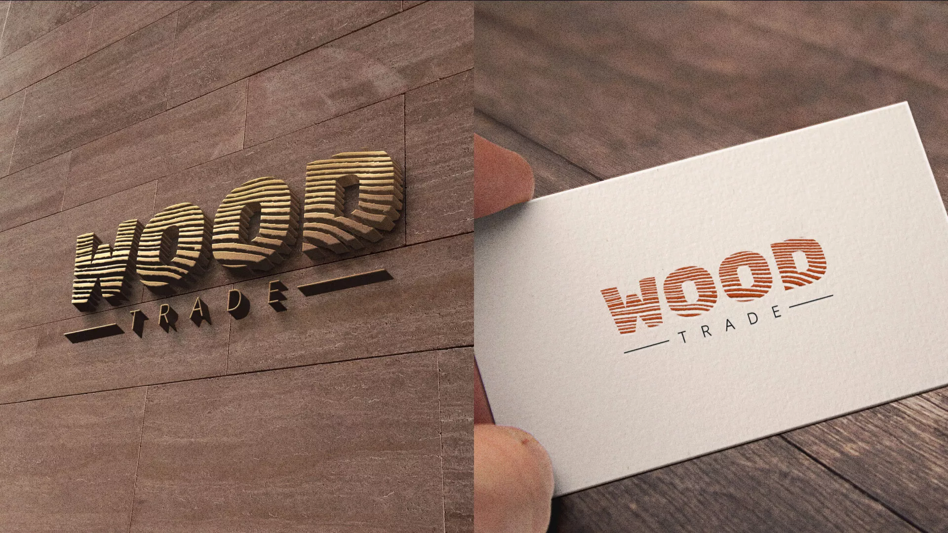 Разработка логотипа для компании «Wood Trade» в Коммунаре