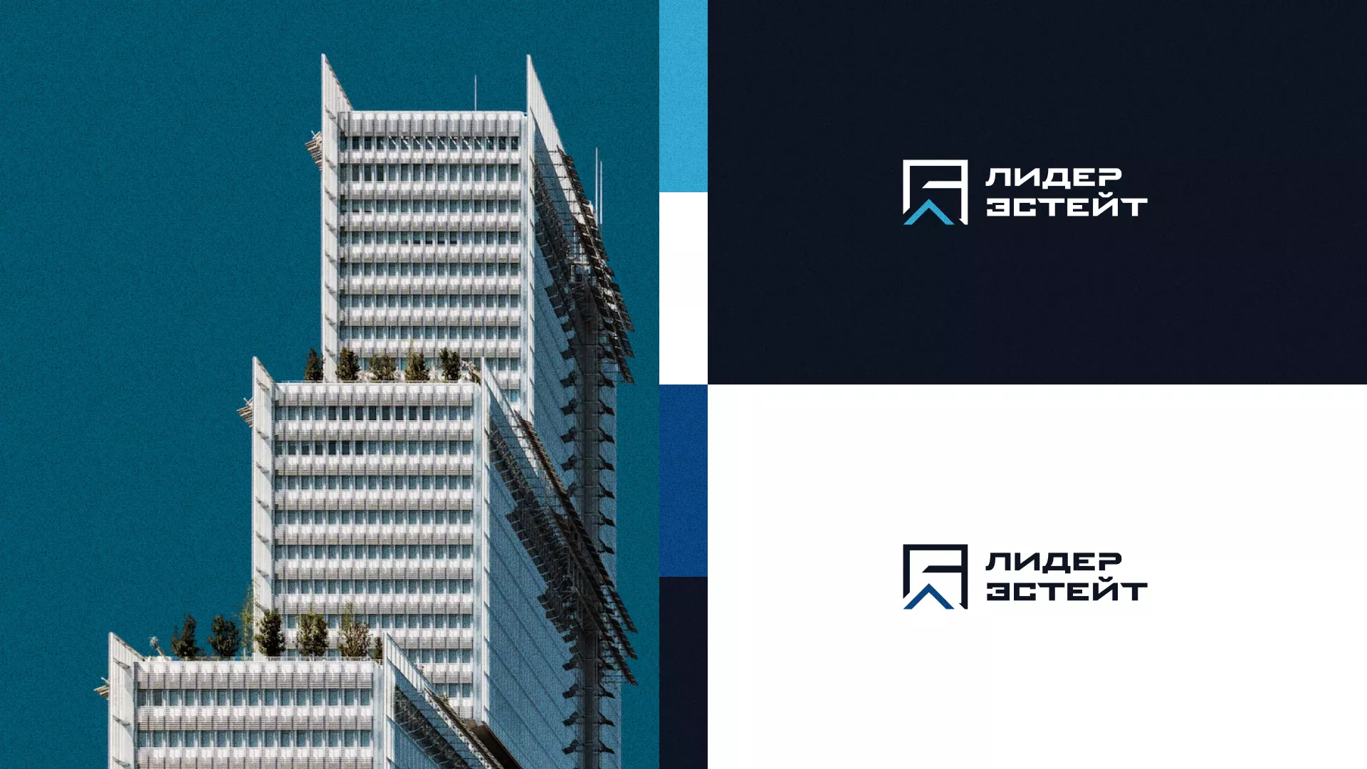 Разработка логотипа агентства недвижимости «Лидер Эстейт» в Коммунаре