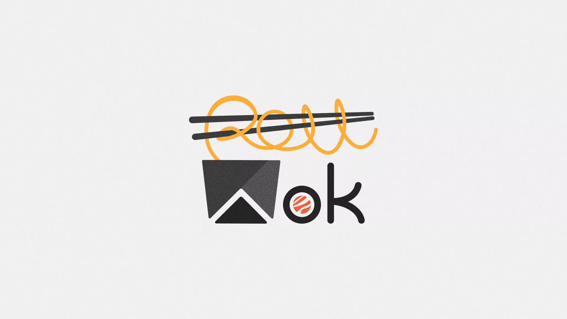 Разработка логотипа в Коммунаре для суши-бара «Roll Wok Club»