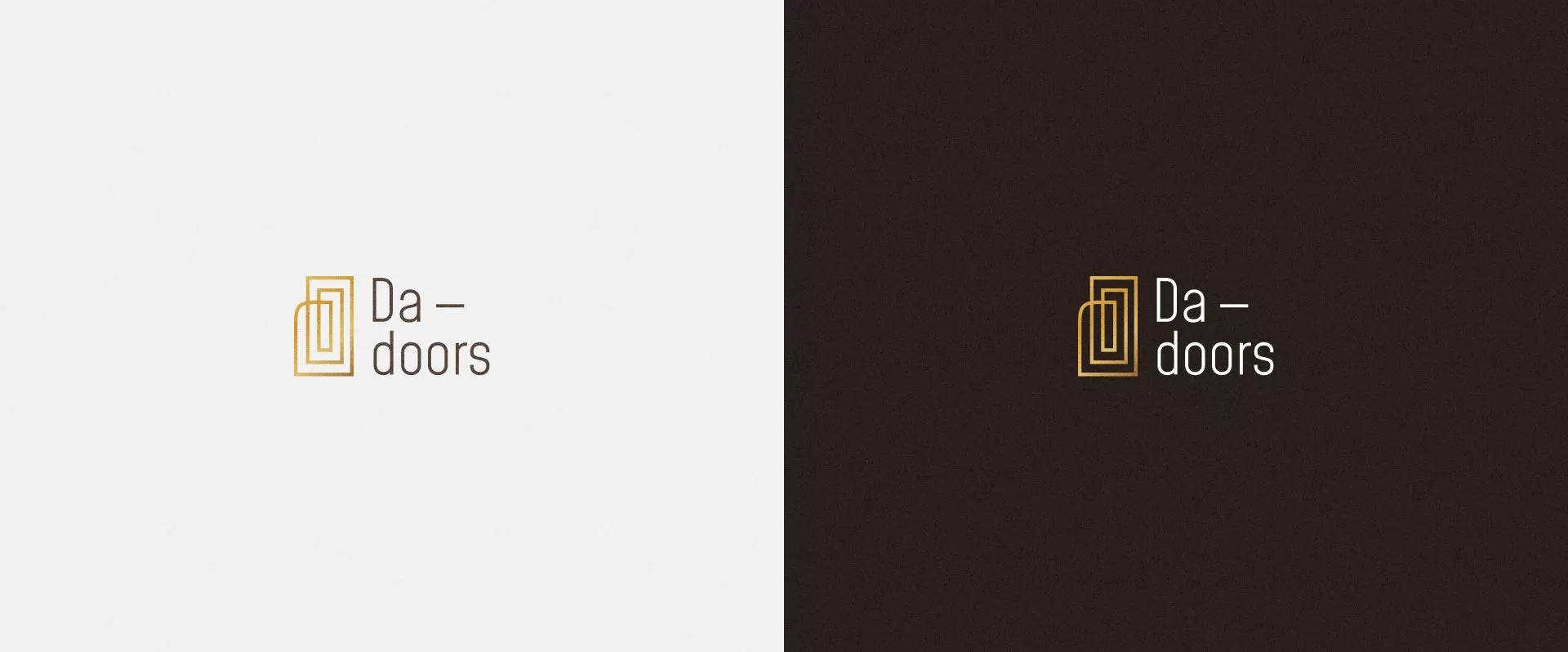 Разработка логотипа для компании «DA-DOORS» в Коммунаре